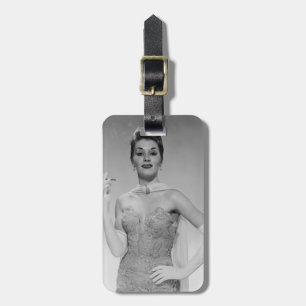 Woman in Dress Luggage Tag