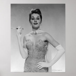 Woman in Dress Poster