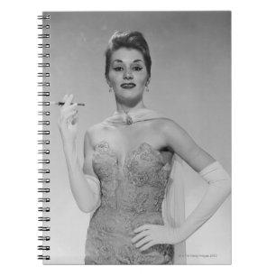 Woman in Dress Spiral Notebook