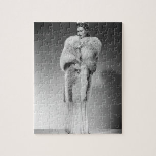 Woman in Evening Gown 2 Jigsaw Puzzle