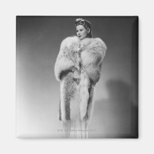 Woman in Evening Gown 2 Magnet