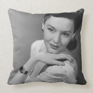 Woman in Evening Gown Cushion