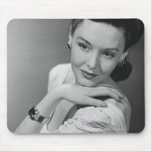 Woman in Evening Gown Mouse Pad