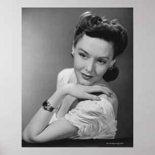 Woman in Evening Gown Poster