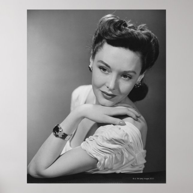 Woman in Evening Gown Poster (Front)
