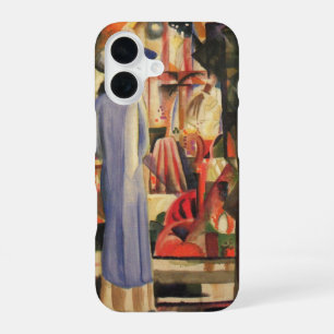 Woman in Front of a Shop Window by August Macke iPhone 16 Case
