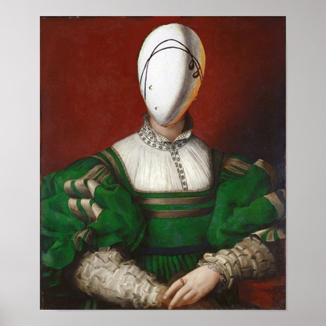 WOMAN IN GREEN DRESS Fashion Theatrical Costume Poster (Front)