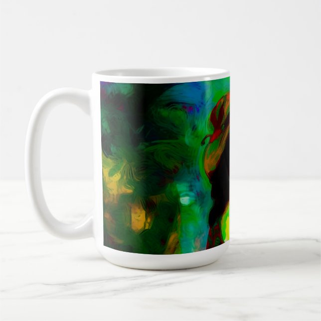 Woman in Green Hat Coffee Mug (Left)