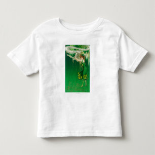 Woman in Green Holding a Pipe Scene Toddler T-Shirt