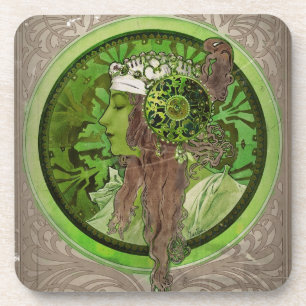 Woman in Green - LAUREL Coaster