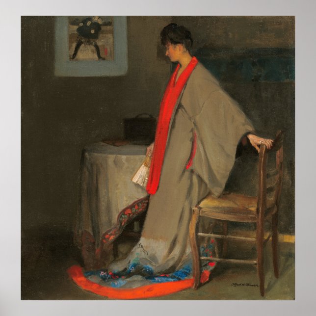 Woman in Kimono - A. H. Maurer Fine Art Poster (Front)