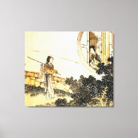 woman in kimono at window