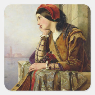 Woman in Love, 1856 Square Sticker