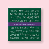 Woman In Multiple Languages - Women History Month