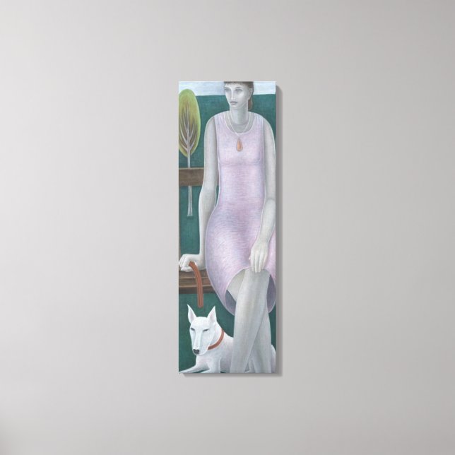 Woman in Park 2006 Canvas Print (Front)