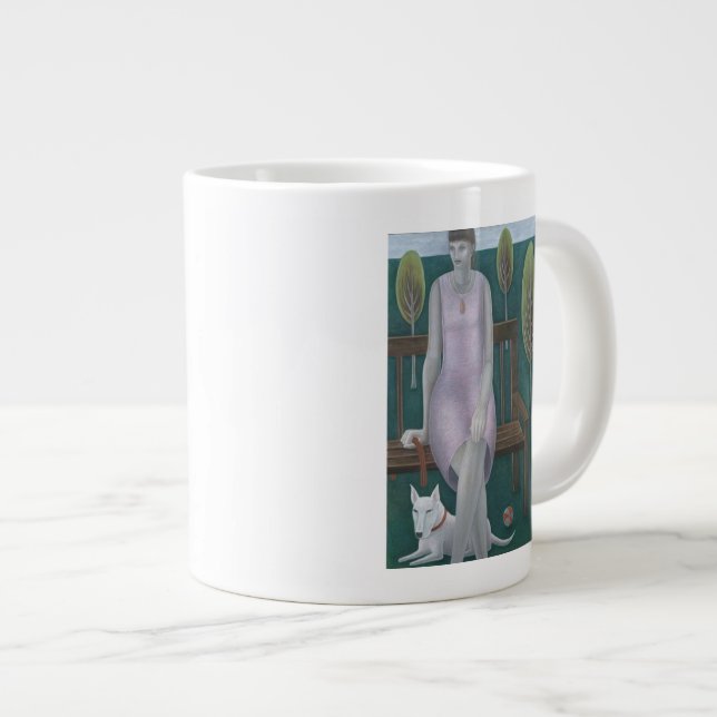 Woman in Park 2006 Large Coffee Mug (Front Right)
