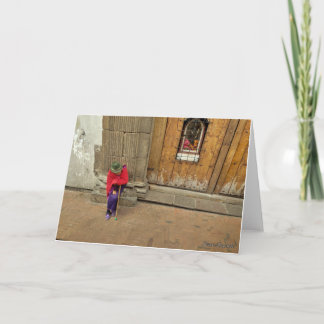 Woman in Quito, Equador Card