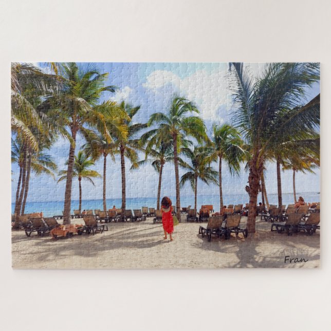 woman in red jigsaw puzzle (Horizontal)