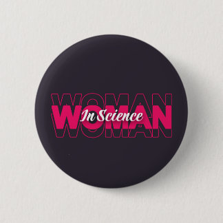 Woman in Science 6 Cm Round Badge