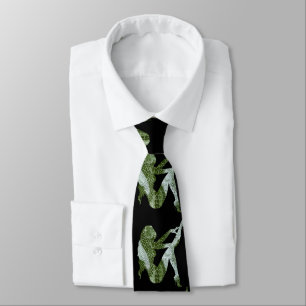 Woman In Snake Skin Silhouette Tie
