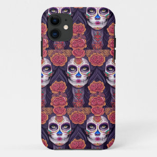Woman in Sugar Skull Makeup Art Case-Mate iPhone Case