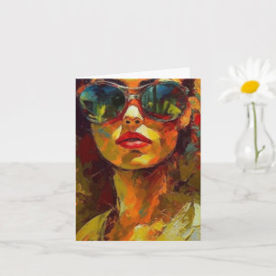 Woman in Sunglasses, All Occasions Card