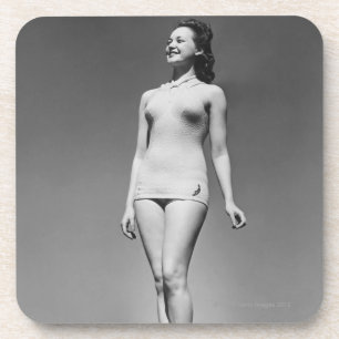 Woman in Swimsuit Coaster