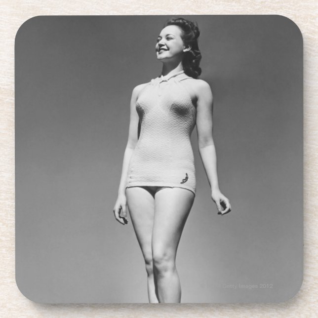 Woman in Swimsuit Coaster (Front)