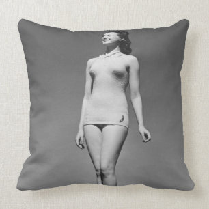 Woman in Swimsuit Cushion