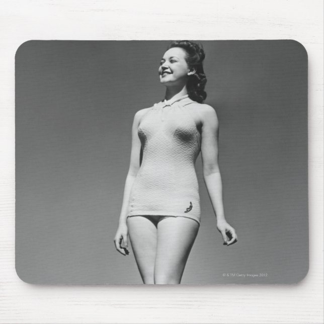Woman in Swimsuit Mouse Pad (Front)