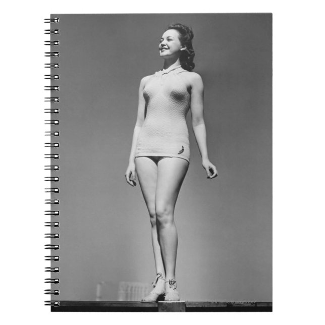 Woman in Swimsuit Notebook (Front)