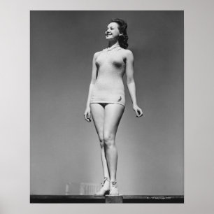 Woman in Swimsuit Poster