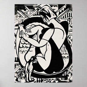 Woman in the Bathtub by Ernst Ludwig Kirchner Poster