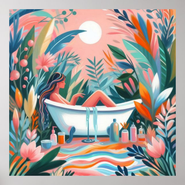 Woman in the bathtub poster (Front)