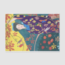 Woman in the Flower Garden, Goyō Hashiguchi