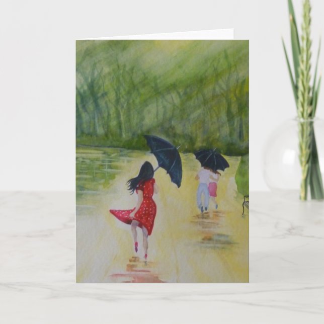 Woman in the Polka Dot Dress I Card (Front)