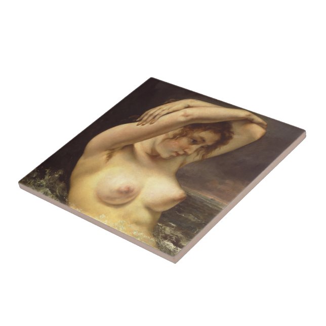 Woman in the Waves Tile (Side)