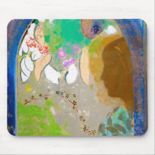Woman in the Window, Redon Mouse Pad
