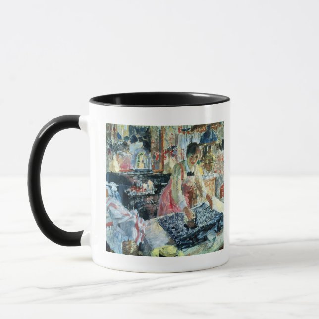 Woman Ironing, 1912 Mug (Left)