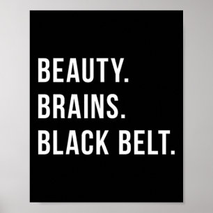 Woman Karate Black Belt_ Black Belt Poster