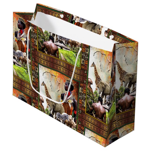 Woman King  Large Gift Bag (Front Angled)