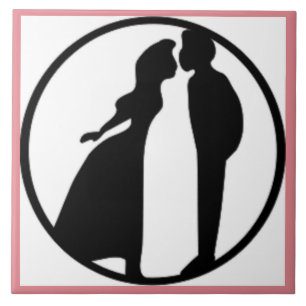 WOMAN KISSING MAN TILE