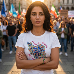 Woman Life Freedom   Persian Art Red Iranian Gifts T-Shirt