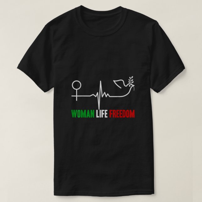 Woman Life Freedom Zan Zendegi Azadi Women Life Fr T-Shirt (Design Front)