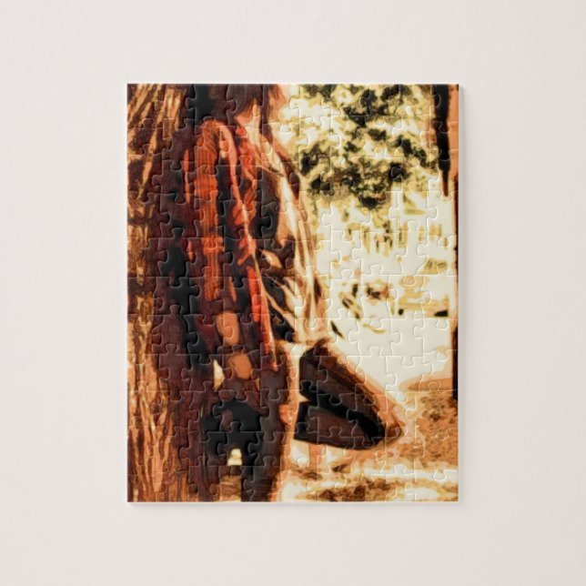 Woman Looking Away Jigsaw Puzzle (Vertical)