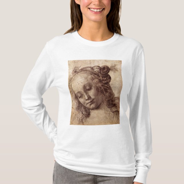 Woman Looking Down T-Shirt (Front)