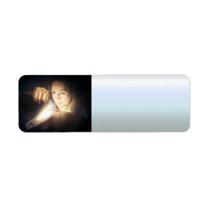 Woman Looks Inside a Glowing Book