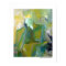 Woman Man Face Portrait Abstract Green Painting