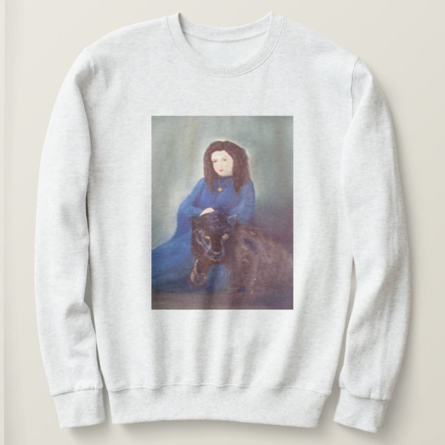 Woman n Black Panther Basic Sweatshirt (Design Front)