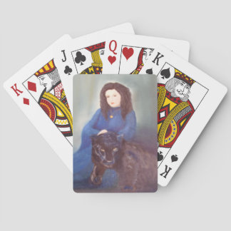 Woman n Black Panther Playing Cards